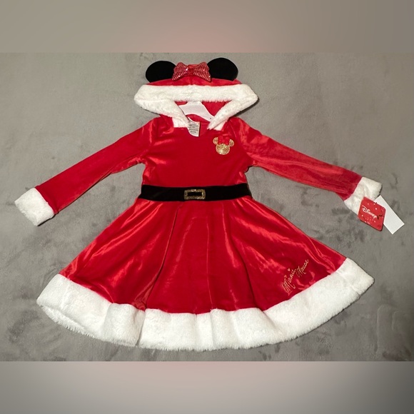 Disney Other - Disney Minnie Mouse Santa Holiday Costume Dress/ Size: 5/ NWT